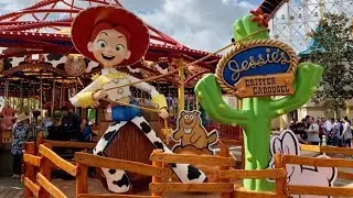 Jessie's Critter Carousel Full Ride Thru at Disney California Adventure!
