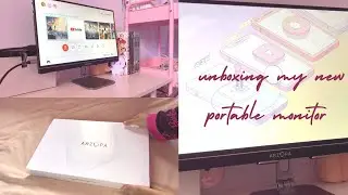 Unboxing My New Portable Monitor | Cute Nintendo Switch Setup ✨