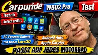 Carpuride W502pro (W702pro) TPMS - Android Auto ( Apple Carplay ) für jedes Motorrad