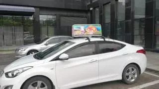 Taxi topper advertising LED display from Ocolour VS other taxi roof LED screen