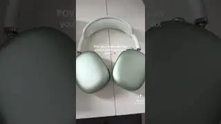 Mint green Apple AirPod Max #apple #airpodmax #tech #technology #unboxing #headphones #trendy