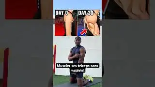 Muscler ses triceps sans mat&eacute;riel(D&eacute;butant) #tricepsworkout #debutant #musculation #triceps