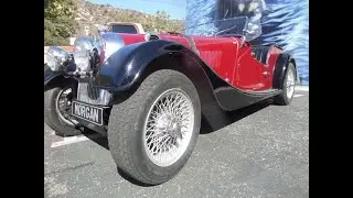 1951 Morgan Plus 4 test drive at Laguna Classic Cars, Laguna Beach, Ca
