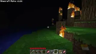 my oddly terrifying alpha minecraft gameplay