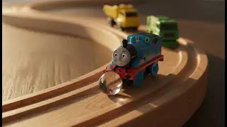 Satisfying Wooden Marble Run ASMR: Thomas, Dump Truck & Street Sweeper | Quiet Sleep Aid