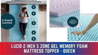 Best 5 Zone Gel Memory Foam Mattress Topper.