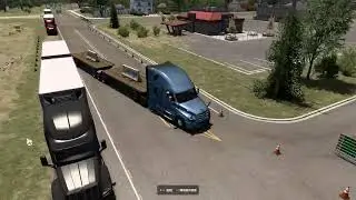 ATS  driving academic Double Trailer Handling2-8 Parallel Parking