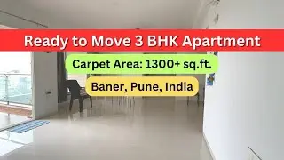 Spacious 3 BHK Ready to Move Apartment, Baner, Pune, India | +91 7420923928 #3bhkbaner #3bhk #pune
