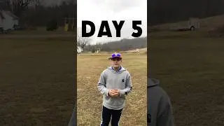 Day 5, throwing pr of 370ft #subscribe #flyingdisc #ultimatefrisbee #frisbeegolf #innova #discgolf