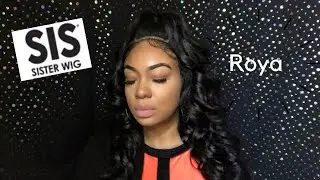 Royal Sis Synthetic Hair Lace Front Wig Hand-Tied Full Circle Moon Part Wig Roya Wig Review