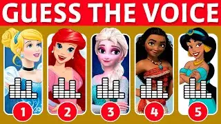Guess The Disney Character by Voice🎤🎙️🎶 | DISNEY SONG QUIZ | Elsa, Mickey, Moana, Rapunzel, Mirabel