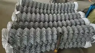 Chain Link Fence Manufacturing Factory Tour | Automatic Weaving Machine & Mass Production Capacity