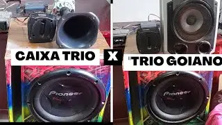 Testando Caixa trio com corneta e caixa trio sem corneta