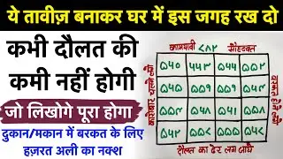 Hazrat Ali Ka Naksh - Daulat Aur Bakrat Ke Liye Ghar Me Rakh Lo | Naqsh | Taweez/karobar | GS World