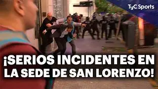 ¡SERIOS INCIDENTES en la SEDE de SAN LORENZO!💣MORETTI REAPARECIÓ y SE FUE en PATRULLERO