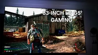 83INCH LG G5 GAMING WITH A SONY SPACIAL SURROUND SOUND SYSTEM. 