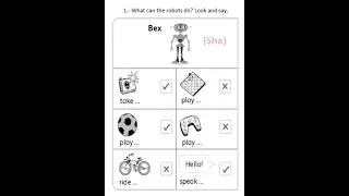 Unit 3 - Speaking activity 1. What can Bex do?