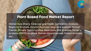 Plant Based Food Market Report 2024 | Forecast, Industry Trend,share Price,Market Size & Growth