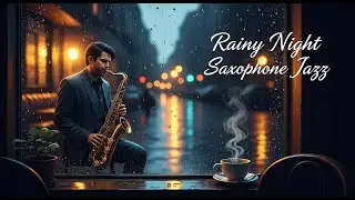 Rainy Midnight Jazz Piano 🌧 Elegant Saxophone Jazz for the Soul - Soft Jazz BGM