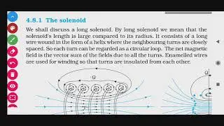 4.8.1 THE SOLENOID NCERT PHYSICS CLASS 12 CH-4 MOVING CHARGES AND MAGNETISM