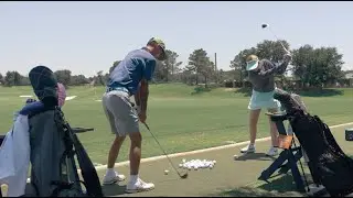 Driving Golf Forward Presented by Lexus: Group Golf Therapy&rsquo;s Drew Westphal with Hally Leadbetter