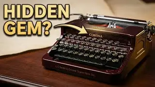 First Look at my 1935 Smith-Corona Typewriter | Vintage Maroon Flat Top