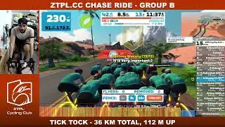 ZTPL.CC CHASE RIDE - GROUP B - TICK TOCK - 36 KM TOTAL, 112 M UP