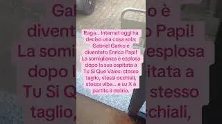 Gabriel Garko &eacute; diventato Enrico Papi 😅