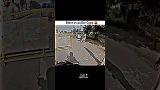 bike rider vs traffic police Cops 🤬 || chair fake ke mara police wale ne 🥵 #shorts #ktm #motovlog
