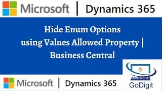Hide Enum Options using Values Allowed Property | Business Central
