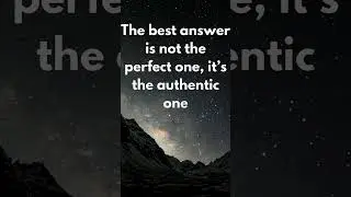 Best answer in interview is your authenticity#interviewtips #bestanswer #motivation #interview