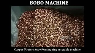 Copper U return tube forming ring assembly machine