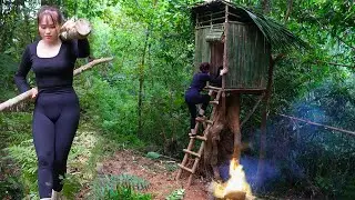 60 Days of Wilderness Adventure: Log Cabin, Tree Houses, Secret Shelters. Bushcraft Skills