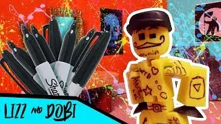 Lizz & Dobi 📹  | Surprise Sharpie Prank!