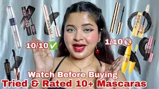 Tried 10+ Mascaras & Rated The best || Best Mascaras to Buy in Indian Market🇮🇳 ||Watch Before Buying