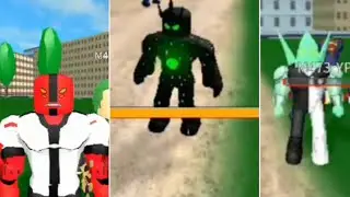 All 3 Ben 10 characters showcase|multiverse battleground |roblox