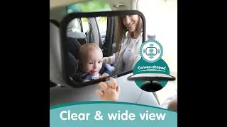 Onco Baby Car Mirror Rear Facing Double Award-Winning Convex Car Mirror for Baby, 100% Shatterproof