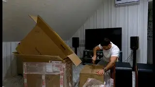 Распаковка акустической системы Swan M500.  Unboxing the Swan M500 speaker system