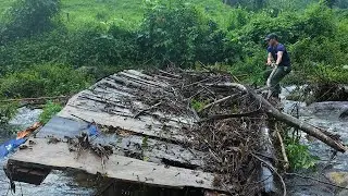 Heavy rain! Animal Care, Vegetable Harvesting, Rustic Cooking, Mountain Family Life | EP. 69