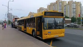 Поездка на автобусе МАЗ-107 (Маршрут: 44, Куйбышева - Гвардейская)