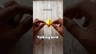 FUNNY TALKING BIRD ORIGAMI|HOW TO MAKE A EASY BIRD PAPERCRAFT|STEP BY STEP FOLDING|HANDMADE CRAFT