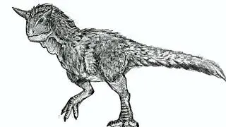 How would CARNOTAURUS look if it had  FEATHERS? I tried to draw it.