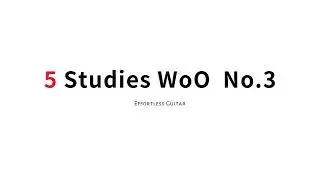 5 Studies WoO  No. 3 ~ Leonard Schulz