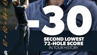 Best golf rounds statistics Dustin Johnson, The Northern Trust 2020, 7-12 holes.