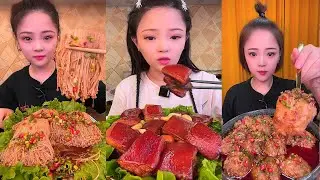 Real Mukbang :) spicy Pork Bellly Soothing Sounds While Enjoying Delicious 먹방 모음이 팅쇼 리얼 사운드 #1669