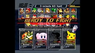 Super Smash Bros. Crusade - Battle #90: Bowser vs Kirby vs Mr. Game & Watch vs Pikachu