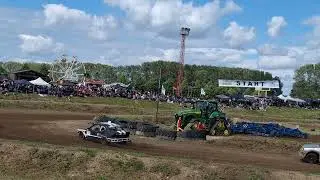 Stockcar in Grimmen Juni 2024 Heck Klasse Am Samstag
