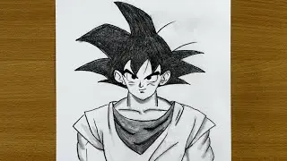 Easy Anime Drawing | How to Draw Son Goku Easy | Step by Step Tutorial | Drawing for Beginers