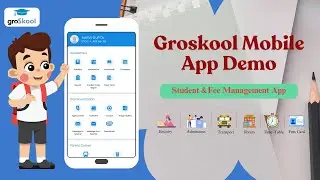 Groskool Mobile App Demo | Student & Fee Management App| Smart School Management System| #groskool .