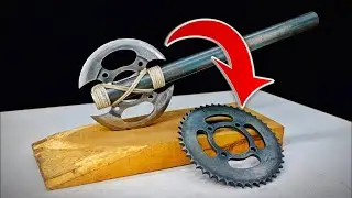 DIY | Create A Beautiful Axe From Bike Chain Sprocket @MrToolsKing